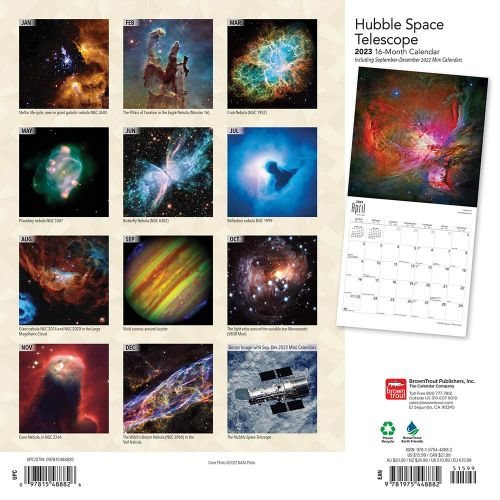 2023 Hubble Telescope Wall Calendar | Waterstones