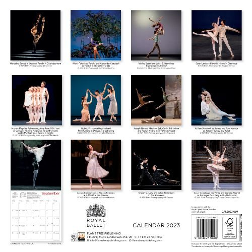 2023 Royal Ballet Wall Calendar by Flame Tree Studio Waterstones