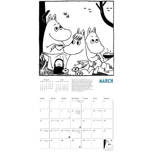 2023 Moomin Tove Jansson Mini Wall Calendar by Flame Tree Studio