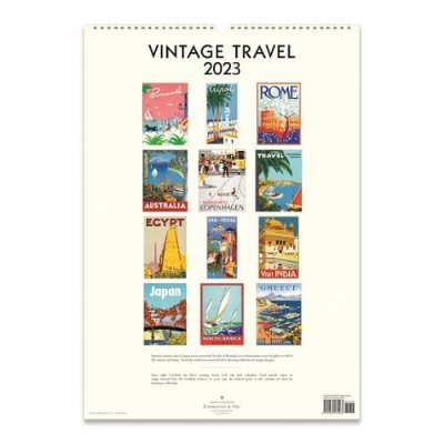 2023 Vintage Travel A3 Wall Calendar (Calendar)