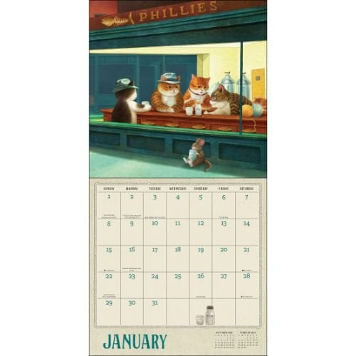 2023 Meowsterpieces Cats Wall Calendar by Nyangsongi Nyangsongi