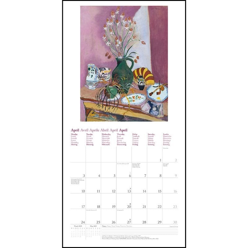 2023 Matisse Wall Calendar | Waterstones