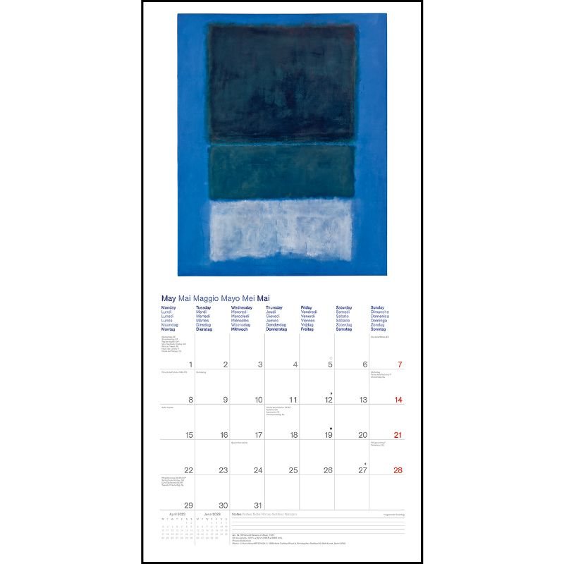 2023 Mark Rothko Wall Calendar Waterstones