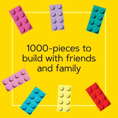 Lego Minifigure Rainbow 1000 Piece Jigsaw Puzzle 