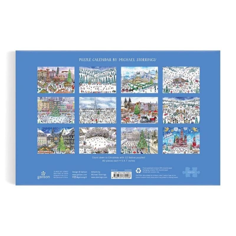 Michael Storrings 12 Days Of Christmas Jigsaw Puzzle By Galison