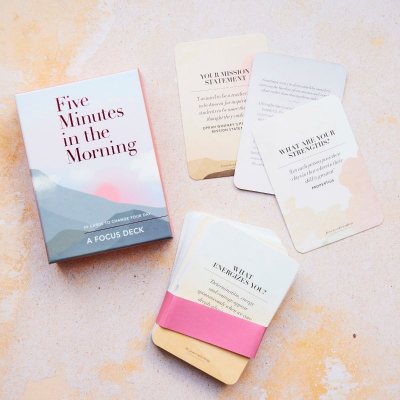 Five Minutes In The Morning 50 Cards: 50 Cards to Change Your Day - Five-minute Self-care Journals