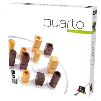Quarto Mini | Travel-Friendly Strategy Game for Adults and Families | Ages  8+ | 2 Players | 15 Minutes