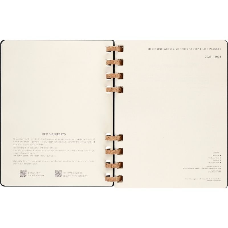 Moleskine 12M Spiral Academic Planner Xl Black Waterstones