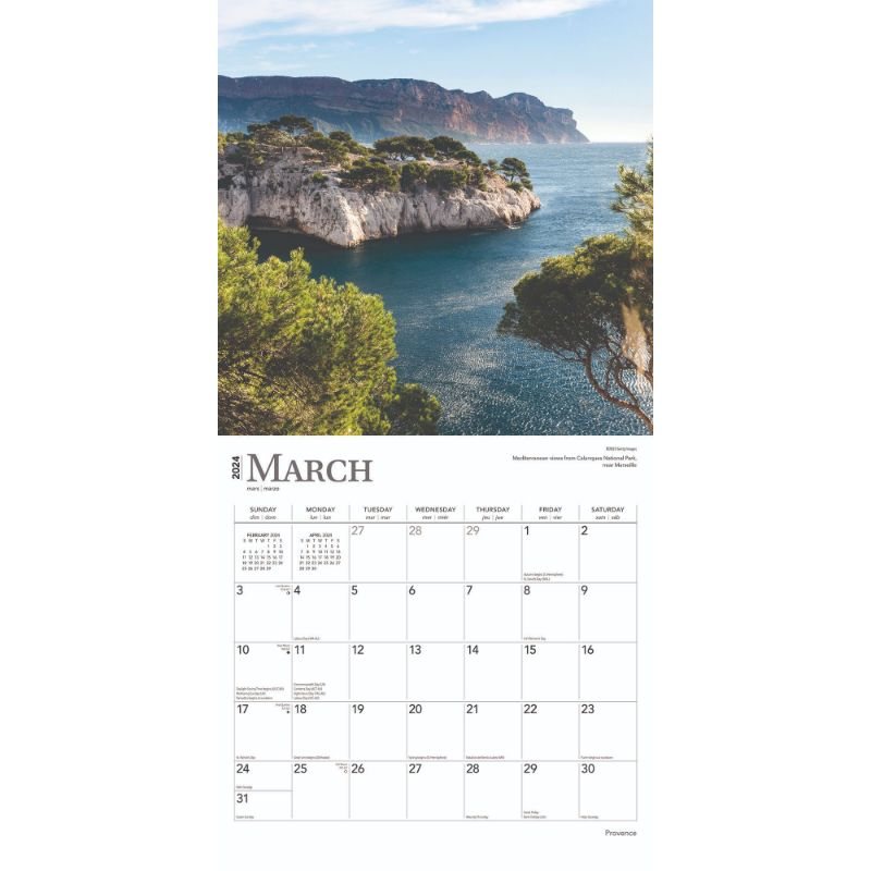 2024 Provence Wall Calendar Waterstones