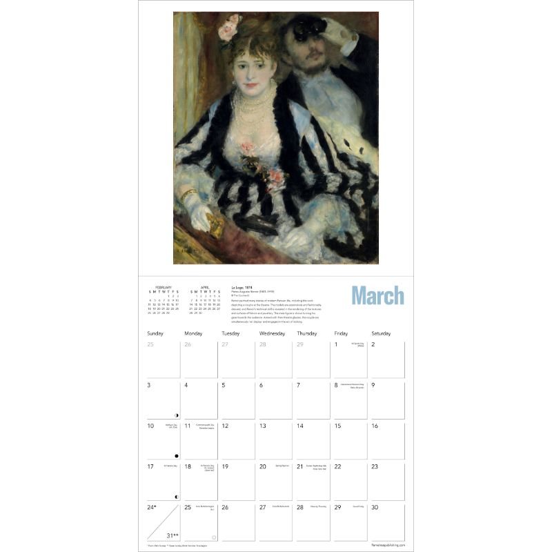 The Courtauld Impressionists Wall Calendar 2024 (Art Calendar) by