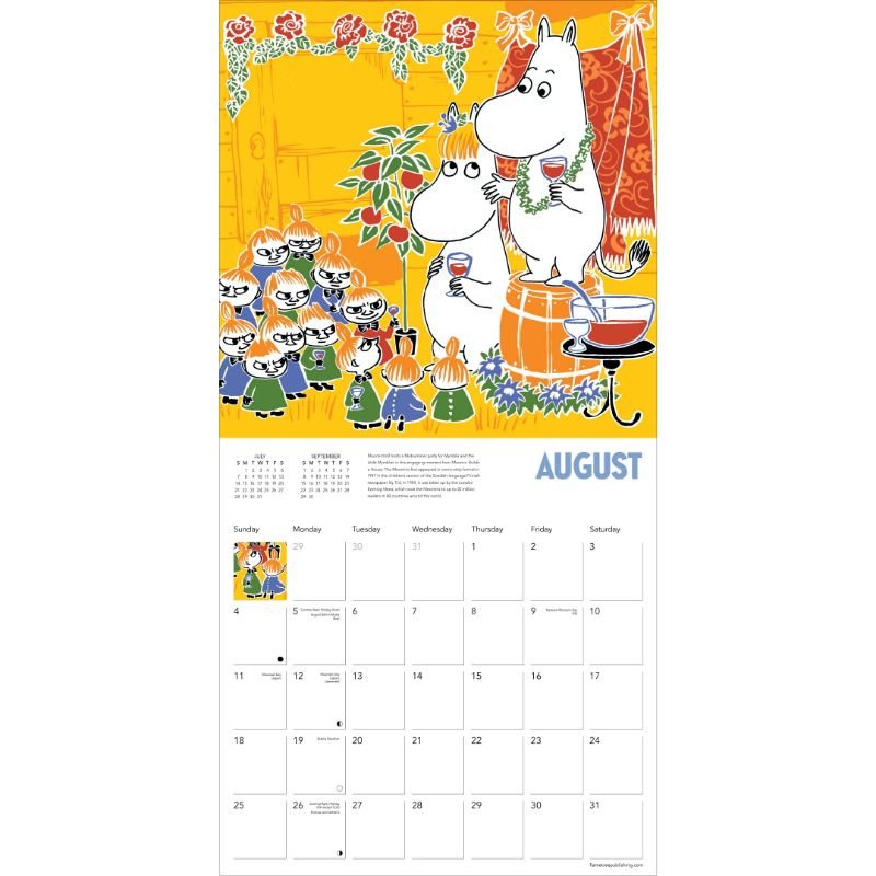 Moomin Wall Calendar 2024 (Art Calendar) by Flame Tree Studio Waterstones