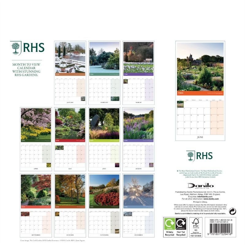 2024 Rhs Wall Calendar Env Waterstones