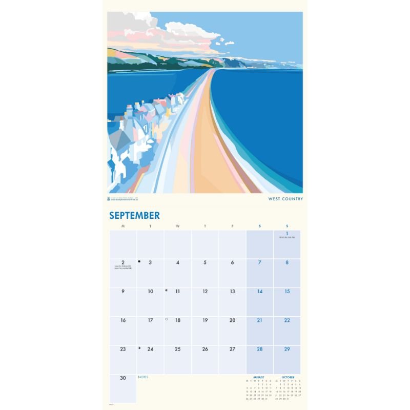 2024 Seaside Posters Wall Calendar Waterstones