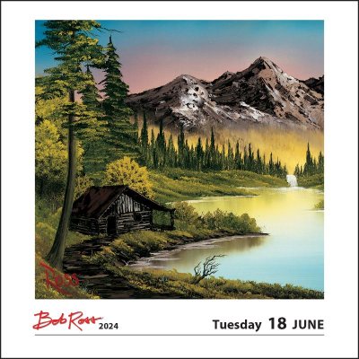 Bob Ross: A Happy Little Day-to-Day 2024 Calendar (Calendar)