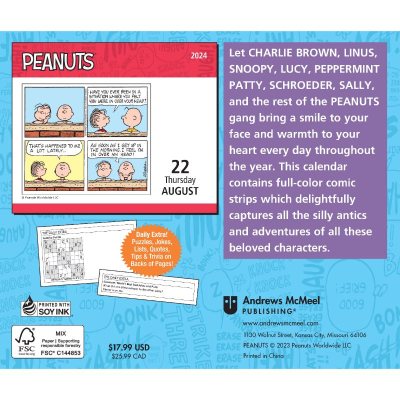 Peanuts 2024 Day-to-Day Calendar (Calendar)