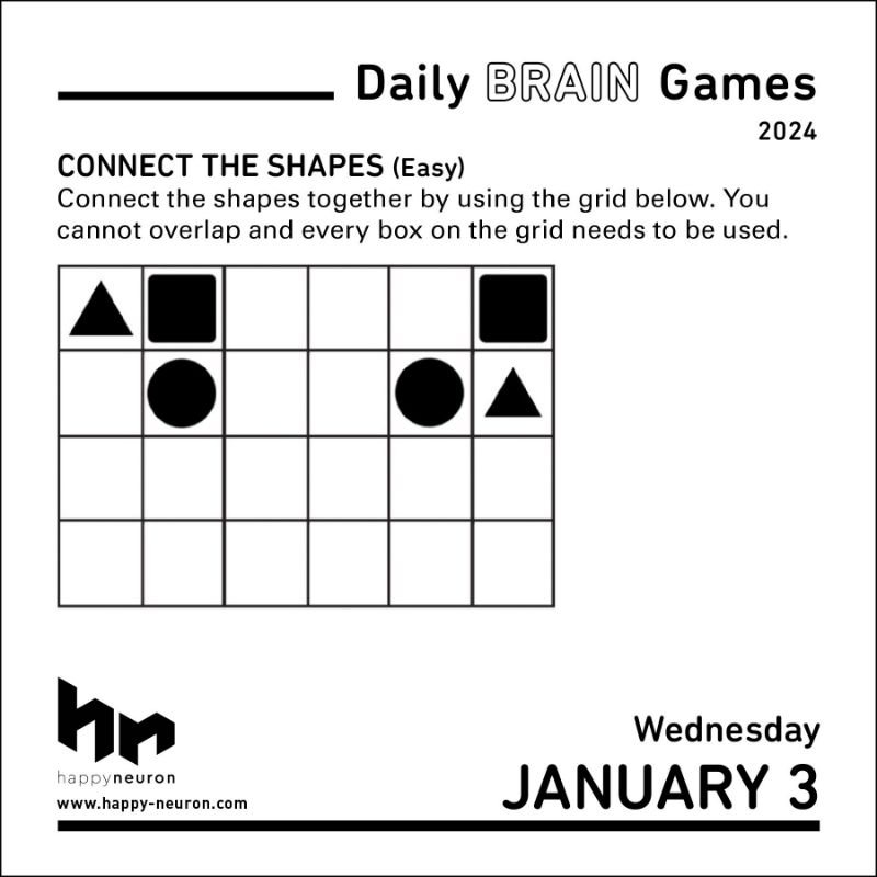 Daily Brain Games 2024 DaytoDay Calendar by HAPPYneuron Waterstones