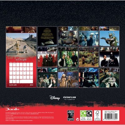 Star Wars 2024 Post Card Desk Calendar : Danilo Promotions Ltd