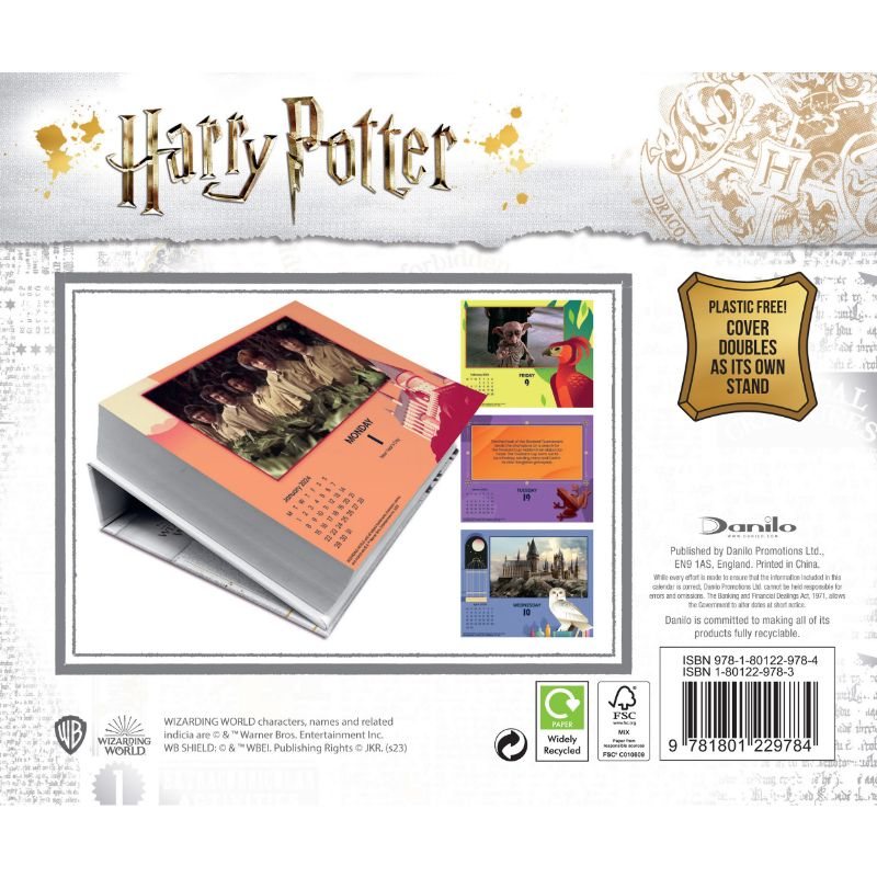 Harry Potter 2024 Desk Calendar Waterstones   00279036 800x800 