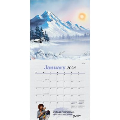 Bob Ross 2024 Wall Calendar (Calendar)