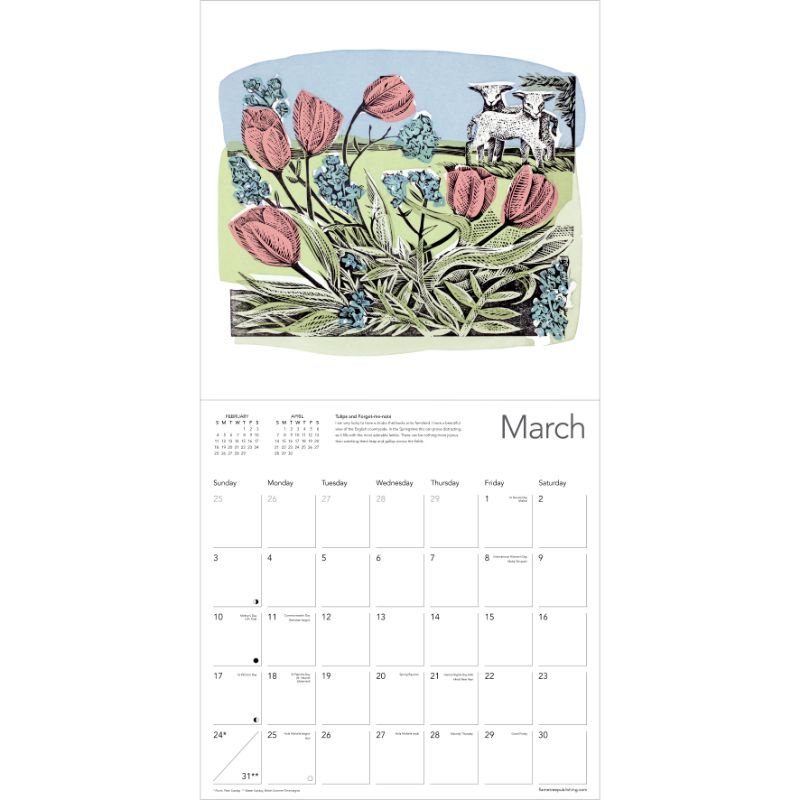 Angela Harding Wall Calendar 2024 (Art Calendar) by Flame Tree Studio