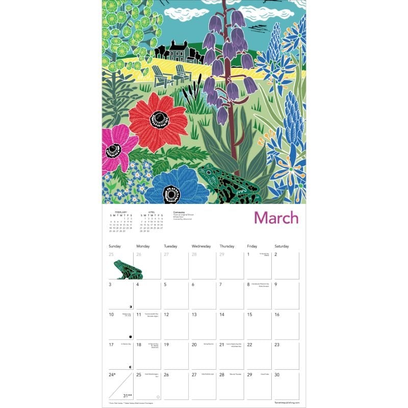 Kate Heiss Wall Calendar 2024 (Art Calendar) by Flame Tree Studio