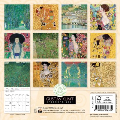 Gustav Klimt Mini Wall Calendar 2024 (Art Calendar) (Calendar)