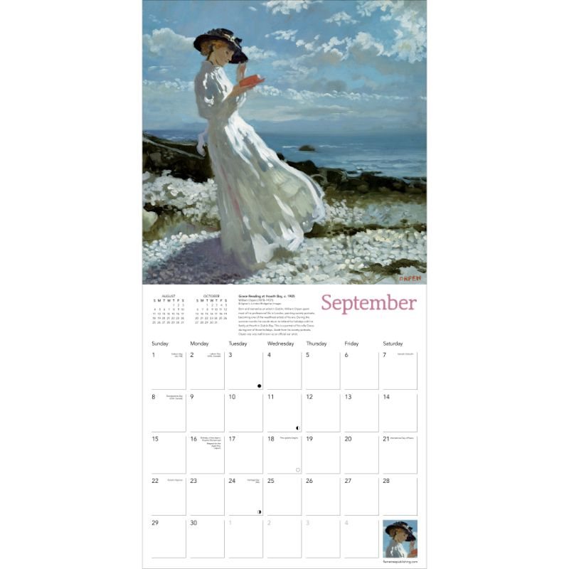 Book Lover's Wall Calendar 2024 (Art Calendar) by Flame Tree Studio