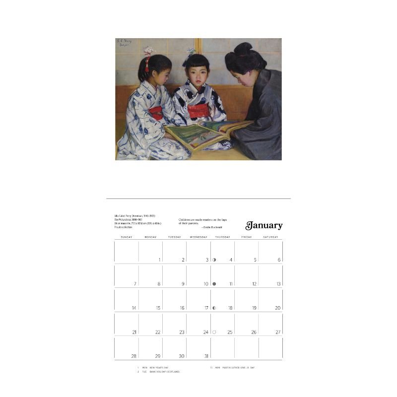 2024 The Reading Woman Mini Wall Calendar Waterstones