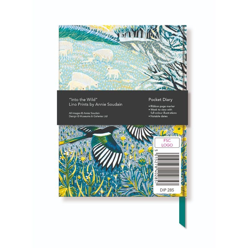 Annie Soudain Wildlife Pocket Diary 2024 Waterstones