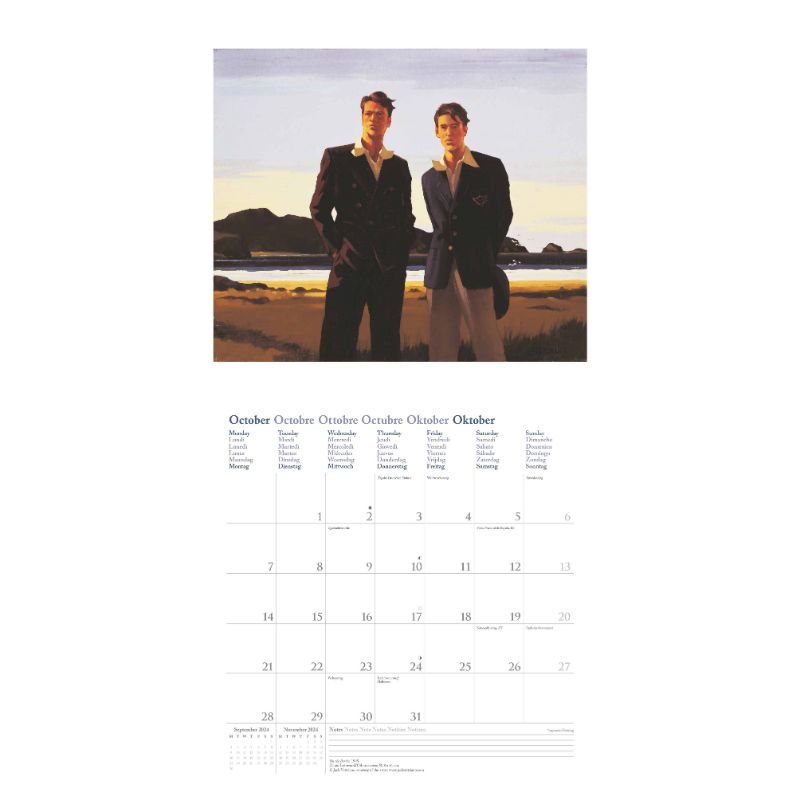 2024 Jack Vettriano Wall Calendar Waterstones