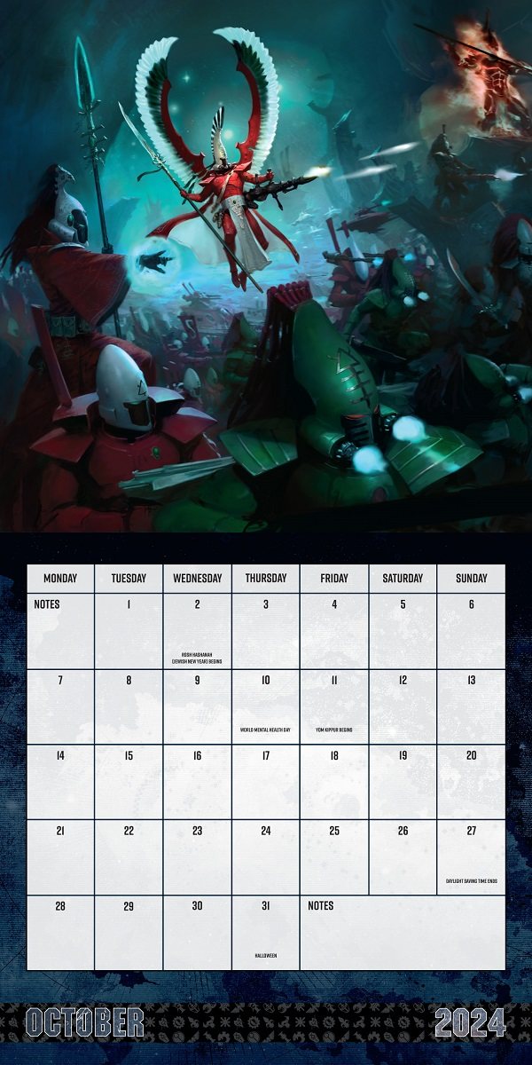 Warhammer 2024 Square Wall Calendar Waterstones