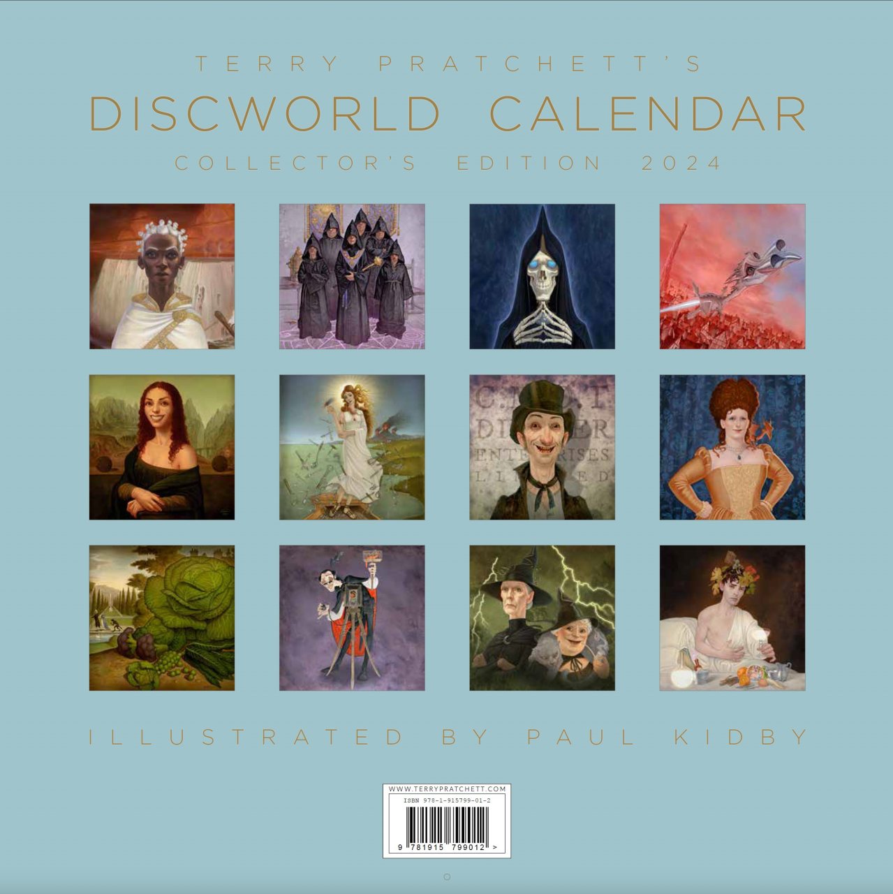 Terry Pratchett's Discworld Calendar 2024 by Paul Kidby Waterstones