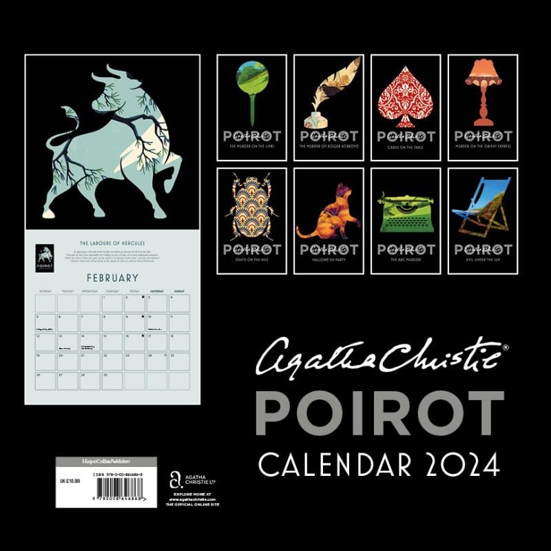 Agatha Christie Poirot Calendar 2024 by Agatha Christie Waterstones