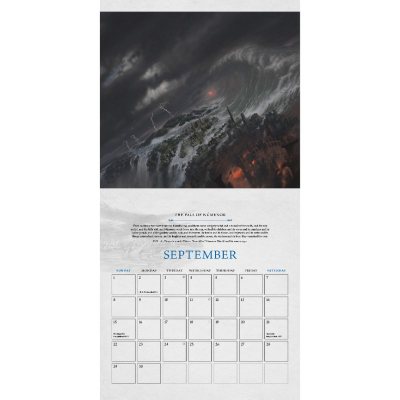 Tolkien Calendar 2024: The Fall of NúMenor (Calendar)