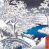Winter Woodblock Prints x20: Christmas Cards