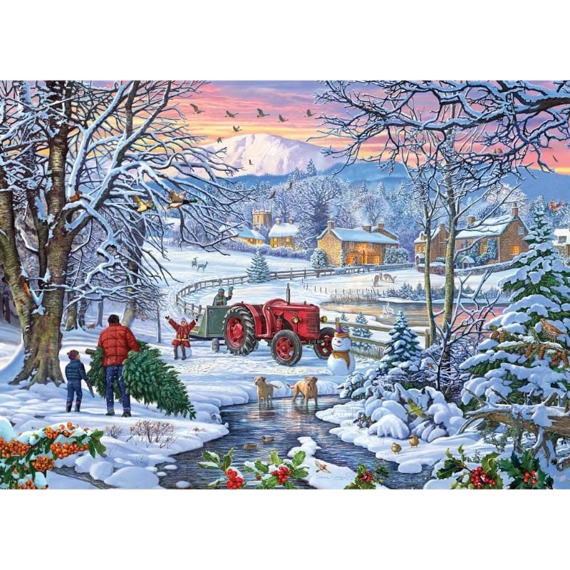 Bringing Home The Tree 1000 Piece Jigsaw Puzzle Waterstones