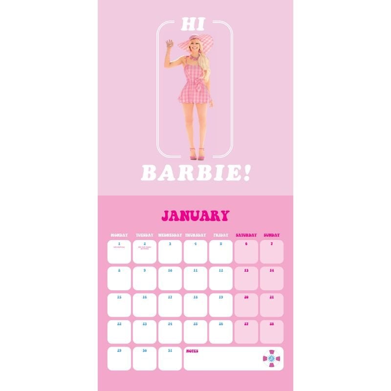 Barbie 2024 Square Wall Calendar Waterstones