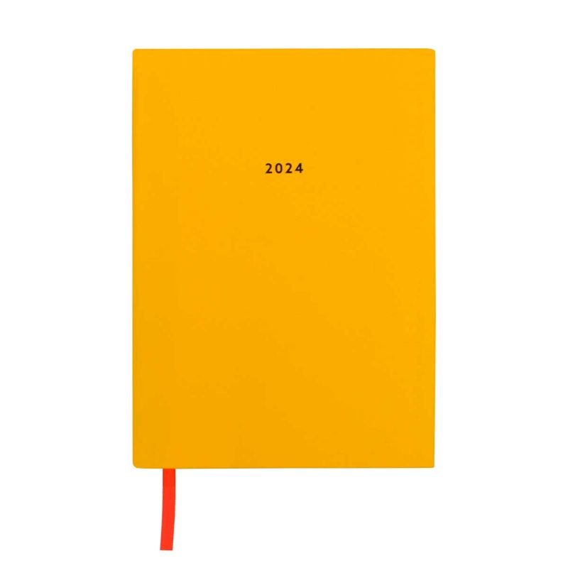 Neon Amber Desk Diary 2024 Waterstones