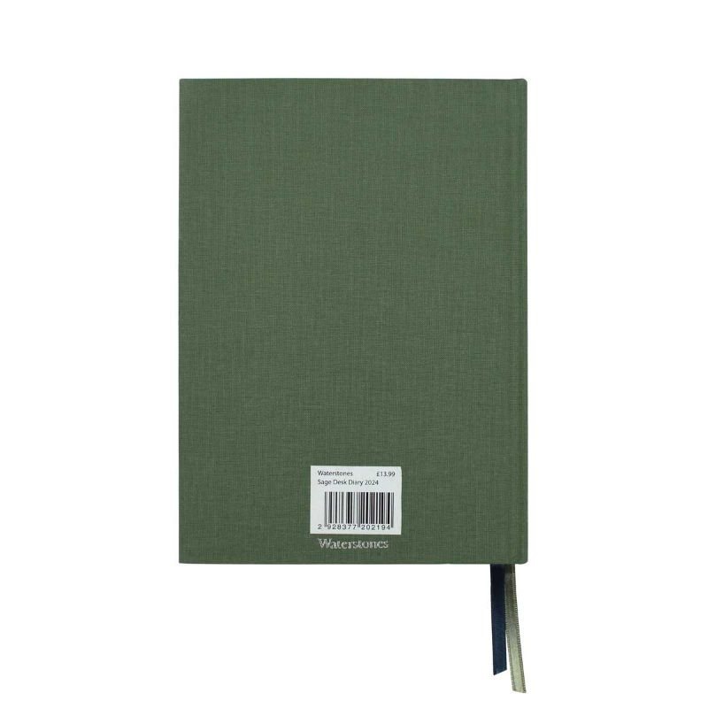 Waterstones Signature Sage Desk Diary 2024 Waterstones