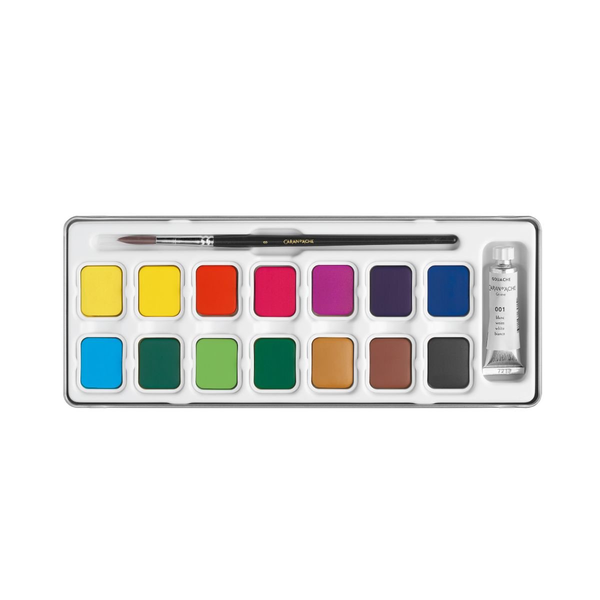 Caran d'Ache Gouache Watercolour Paint Set Of 15 | Waterstones