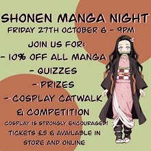 Shonen Manga Night at Waterstones Nottingham