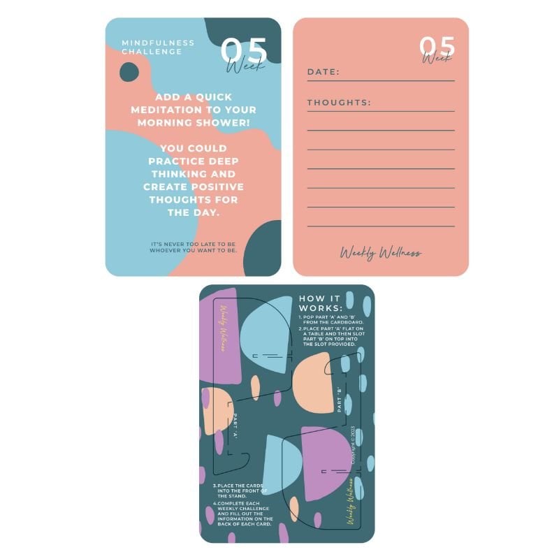 Mindfulness Weekly Wellness Cards Waterstones