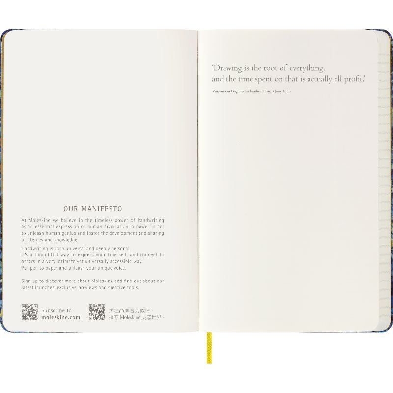 Van Gogh Moleskine Large Ruled Notebook Waterstones