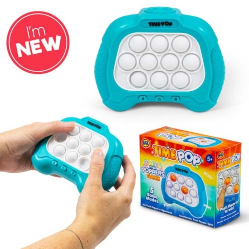 Time Pop Light Up Push Popper Game Blue Waterstones