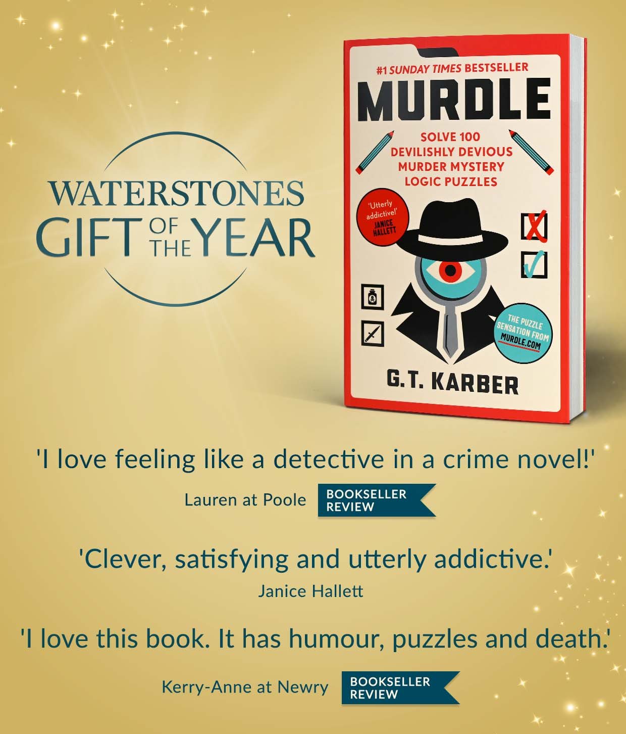 G. T. Karber on X: Unbelievably, Murdle is #1 in paperback