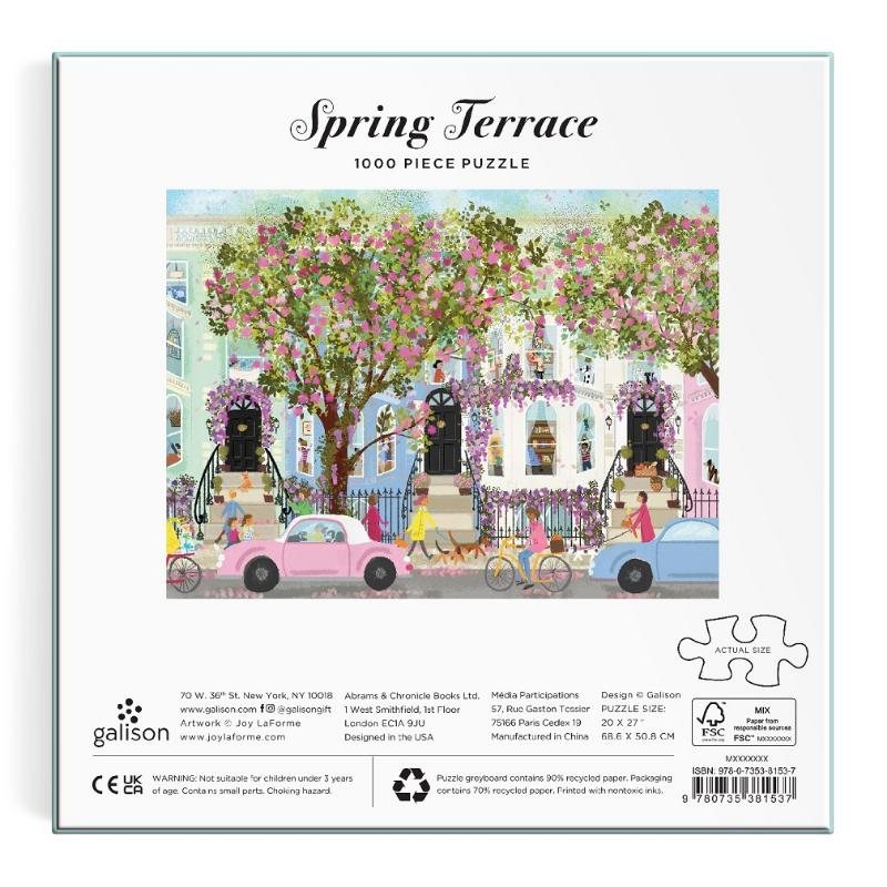 Joy La Forme Spring Terrace 1000 Piece Jigsaw Puzzle | Waterstones