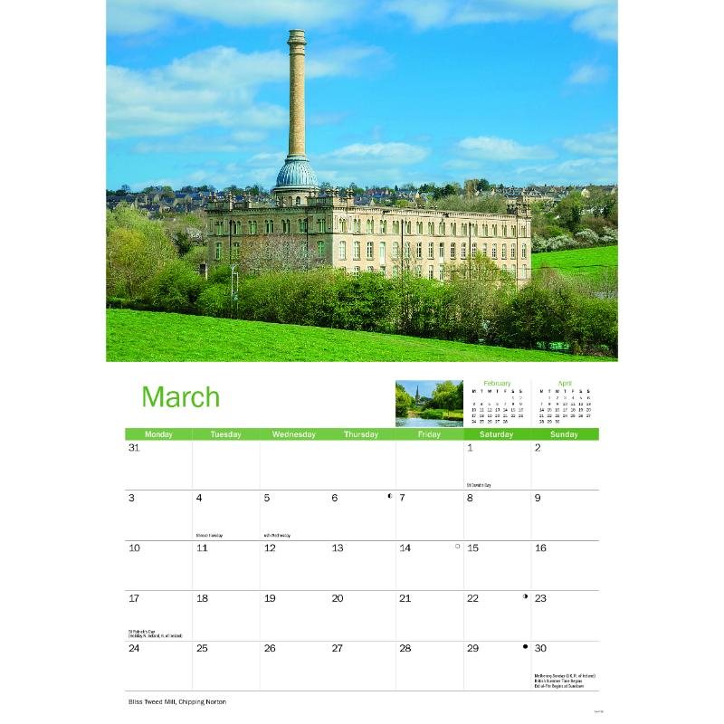 Cotswolds A4 Calendar 2025 Waterstones