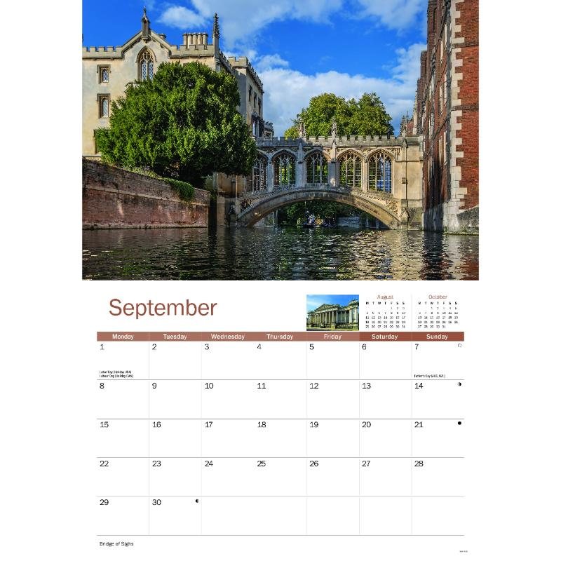 Cambridge A4 Calendar 2025 Waterstones