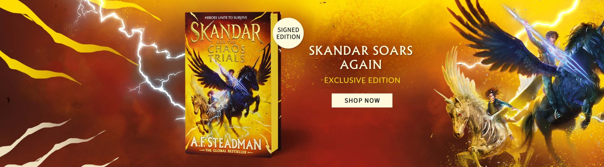 Skandar and the Chaos Trials by A.F. Steadman SIGNED | SHOP NOW