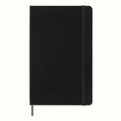 Black Weekly 18M Hard Large Diary 2024-2025 | Waterstones